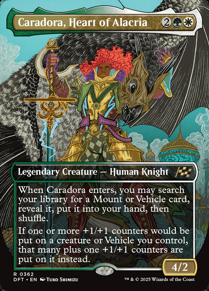 Caradora, Heart of Alacria – Rare Magic: The Gathering card from Aetherdrift (#362)