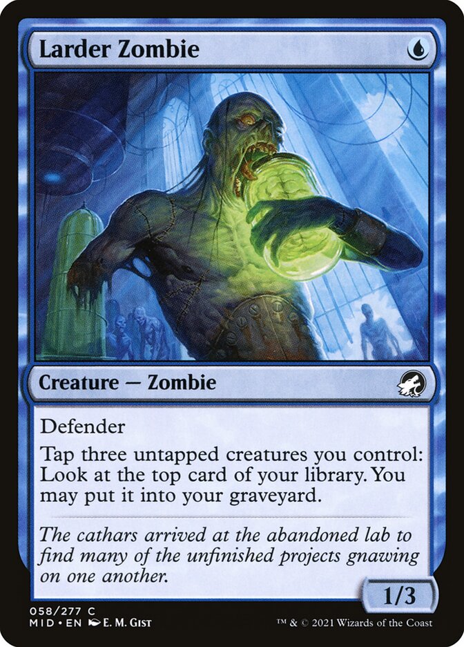 Larder Zombie – Common Magic: The Gathering card from Innistrad: Midnight Hunt (#58)