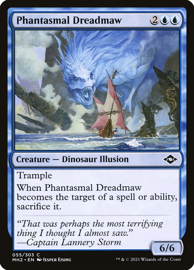 Phantasmal Dreadmaw – Common Magic: The Gathering card from Modern Horizons 2 (#55)