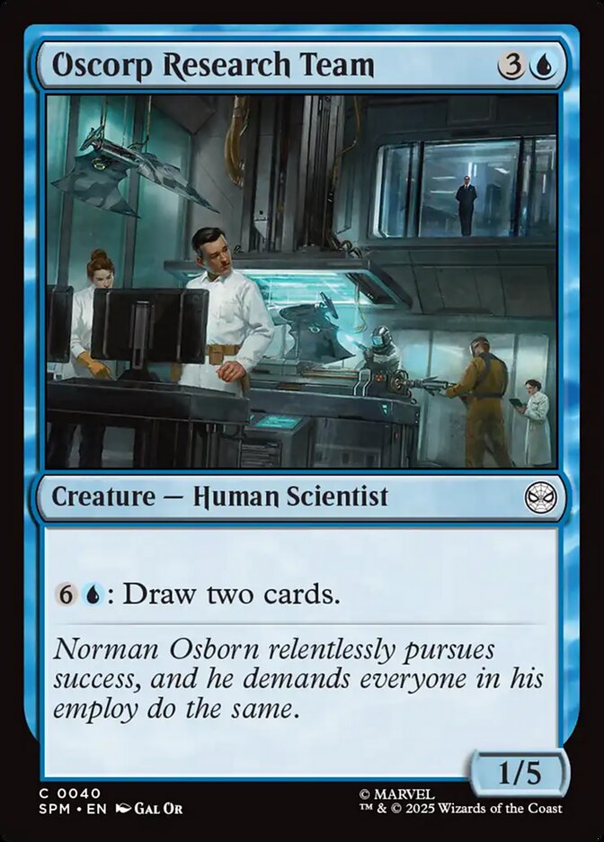 Oscorp Research Team – Common Magic: The Gathering card from Marvel's Spider-Man (#40)