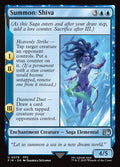 Summon: Shiva – Uncommon Magic: The Gathering card from Final Fantasy (#78)