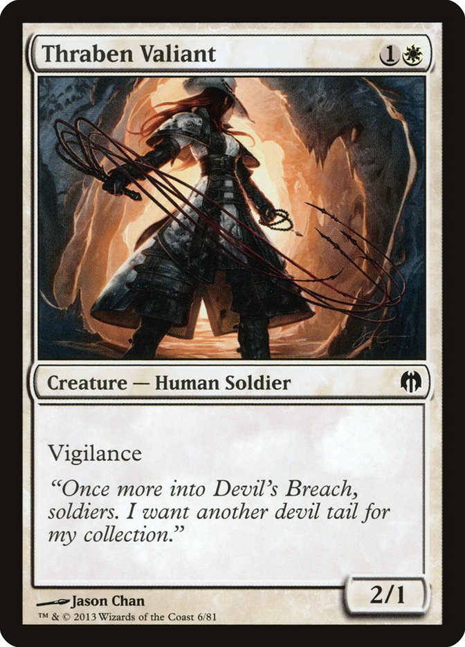 Thraben Valiant – Common Magic: The Gathering card from Duel Decks: Heroes vs. Monsters (#6)