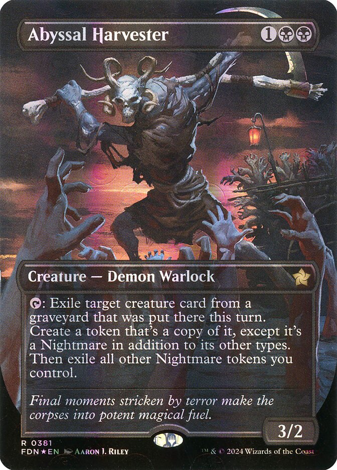Abyssal Harvester – Rare Magic: The Gathering card from Foundations (#381)