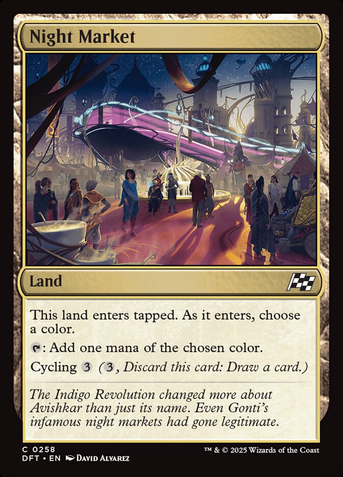 Night Market – Common Magic: The Gathering card from Aetherdrift (#258)