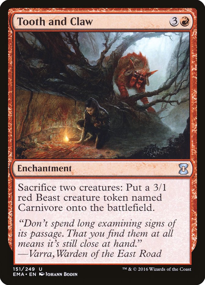 Tooth and Claw – Uncommon Magic: The Gathering card from Eternal Masters (#151)