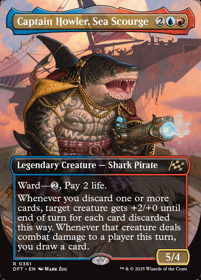 Captain Howler, Sea Scourge – Rare Magic: The Gathering card from Aetherdrift (#361)