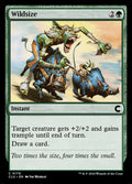 Wildsize – Common Magic: The Gathering card from Ravnica: Clue Edition (#179)