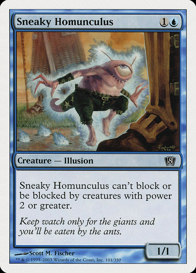 Sneaky Homunculus – Common Magic: The Gathering card from Eighth Edition (#101)