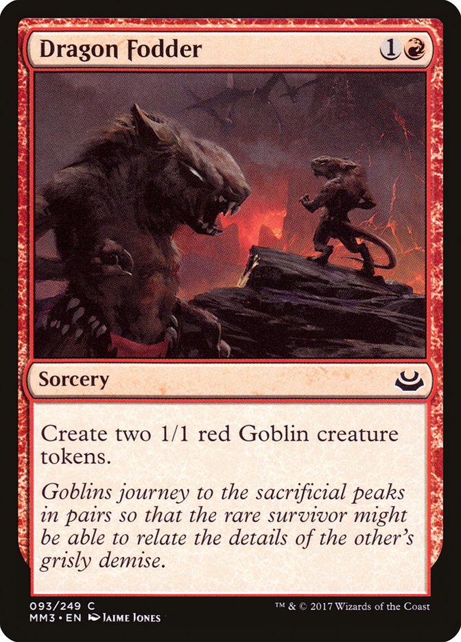 Dragon Fodder – Common Magic: The Gathering card from Modern Masters 2017 (#93)