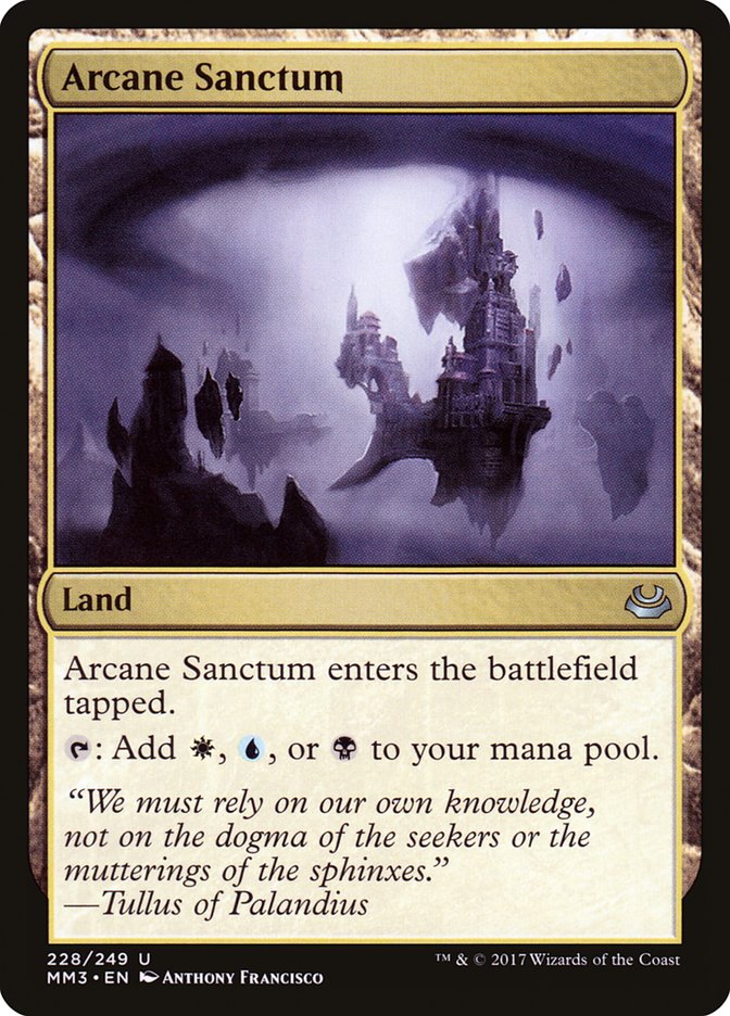 Arcane Sanctum – Uncommon Magic: The Gathering card from Modern Masters 2017 (#228)
