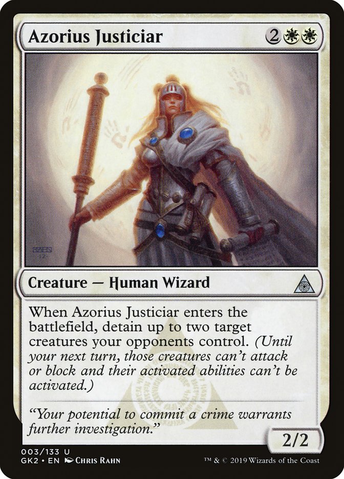 Azorius Justiciar – Uncommon Magic: The Gathering card from RNA Guild Kit (#3)