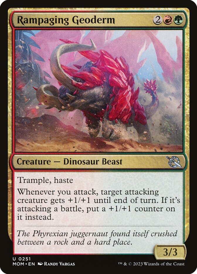 Rampaging Geoderm – Uncommon Magic: The Gathering card from March of the Machine (#251)