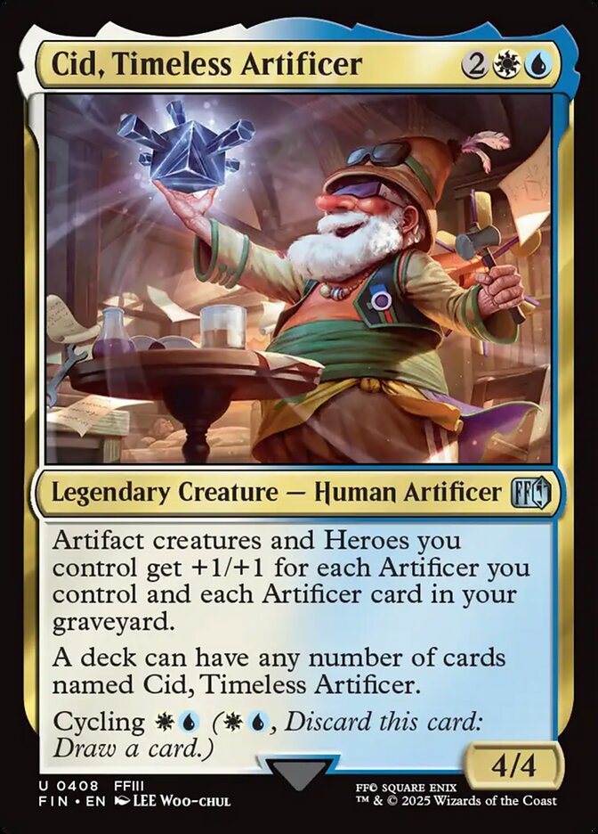 Cid, Timeless Artificer – Uncommon Magic: The Gathering card from Final Fantasy (#408)