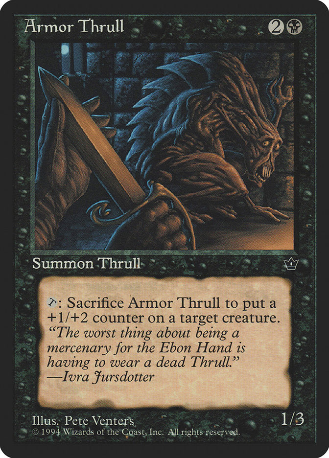 Armor Thrull – Common Magic: The Gathering card from Fallen Empires (#33a)