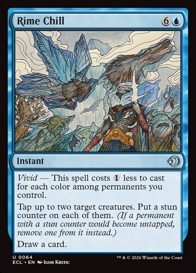 Rime Chill – Uncommon Magic: The Gathering card from Lorwyn Eclipsed (#64)