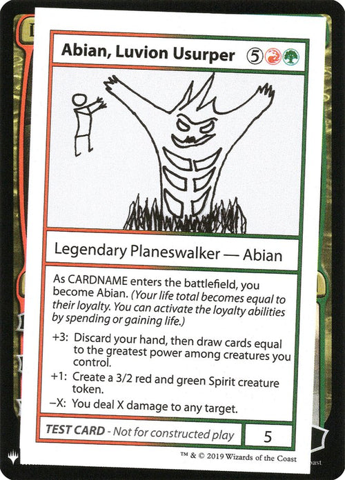 Abian, Luvion Usurper – Rare Magic: The Gathering card from Mystery Booster Playtest Cards 2019 (#87)
