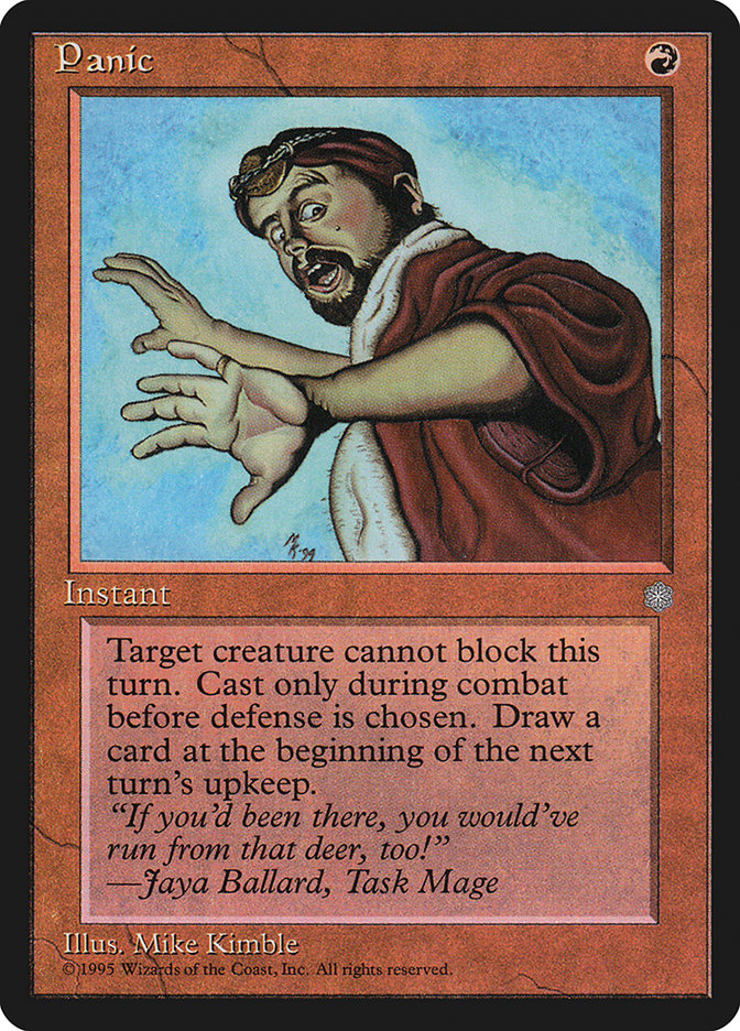 Panic – Common Magic: The Gathering card from Ice Age (#212)
