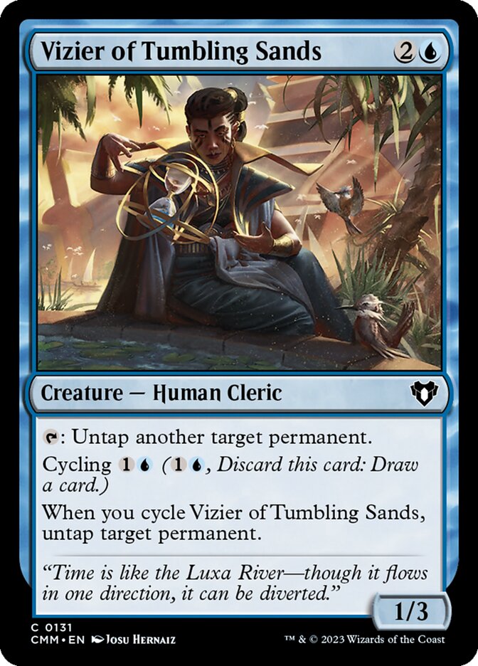 Vizier of Tumbling Sands – Common Magic: The Gathering card from Commander Masters (#131)