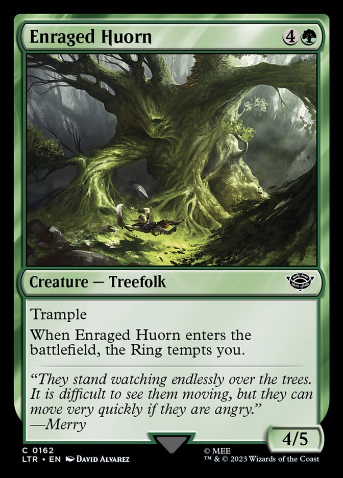 Enraged Huorn – Common Magic: The Gathering card from The Lord of the Rings: Tales of Middle-earth (#162)