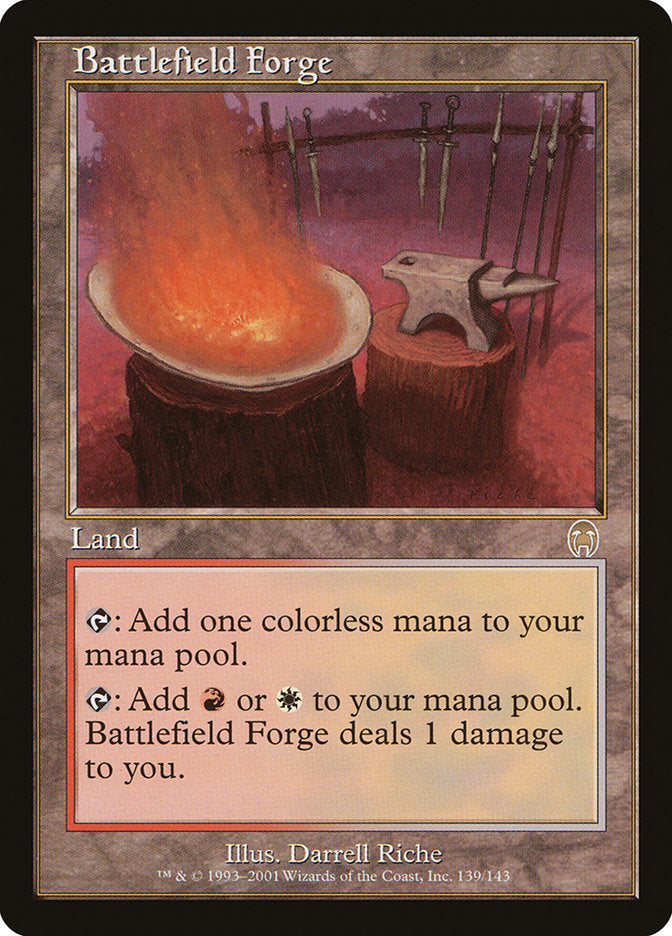 Battlefield Forge – Rare Magic: The Gathering card from Apocalypse (#139)