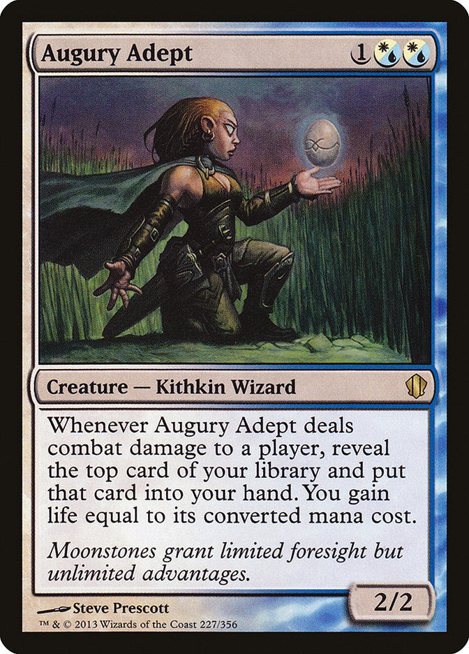 Augury Adept – Rare Magic: The Gathering card from Commander 2013 (#227)