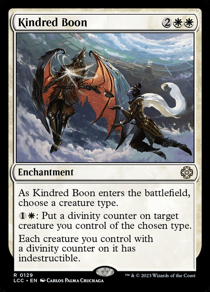 Kindred Boon – Rare Magic: The Gathering card from The Lost Caverns of Ixalan Commander (#129)