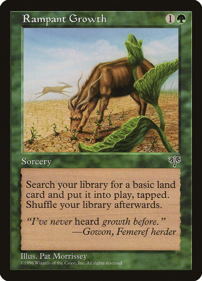 Rampant Growth – Common Magic: The Gathering card from Mirage (#235)