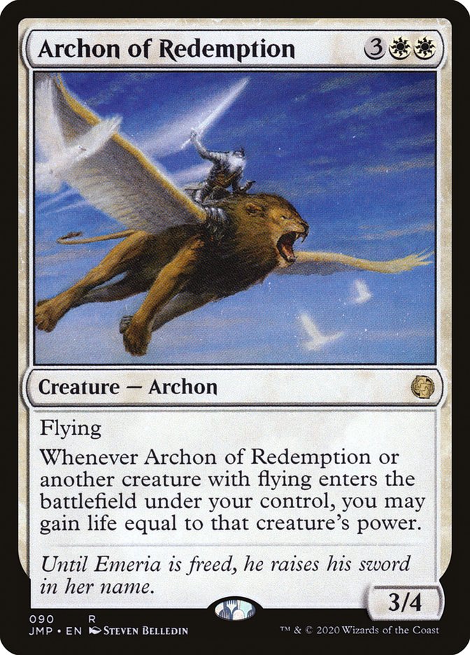 Archon of Redemption – Rare Magic: The Gathering card from Jumpstart (#90)