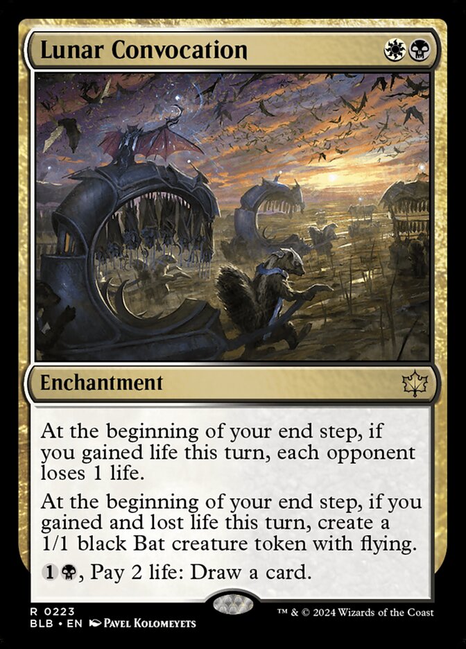Lunar Convocation – Rare Magic: The Gathering card from Bloomburrow (#223)