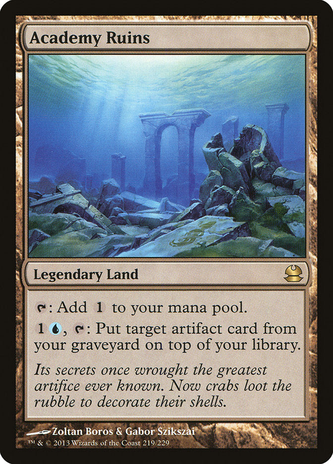 Academy Ruins – Rare Magic: The Gathering card from Modern Masters (#219)
