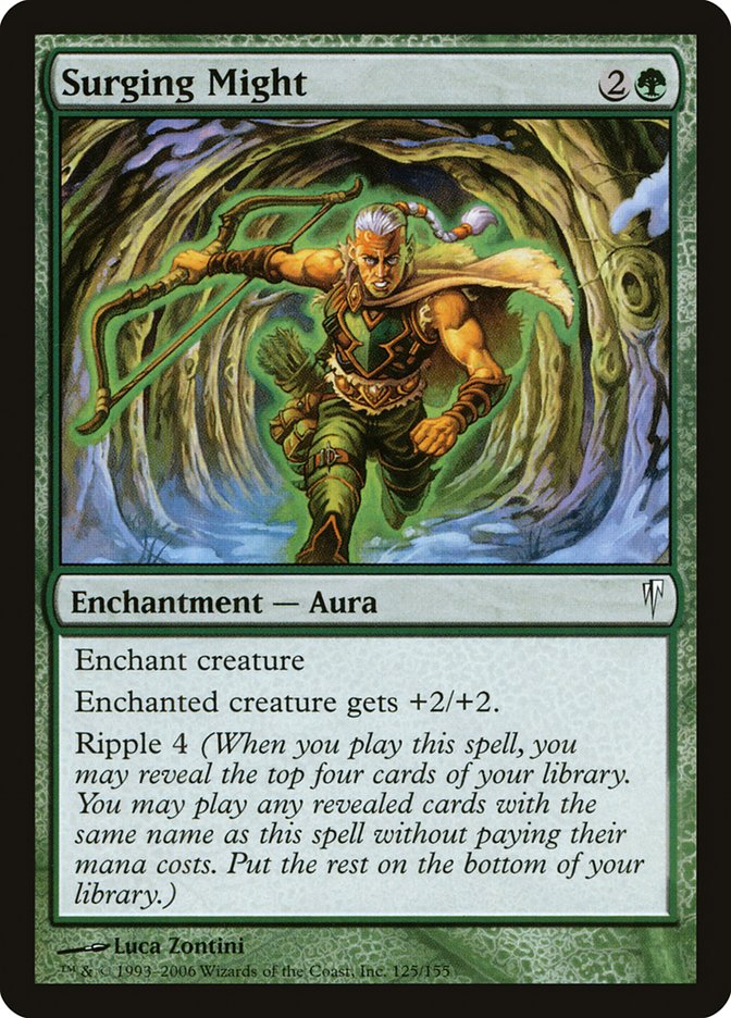 Surging Might – Common Magic: The Gathering card from Coldsnap (#125)