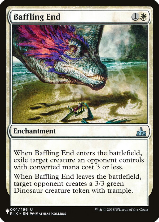 Baffling End – Uncommon Magic: The Gathering card from The List (#RIX-1)