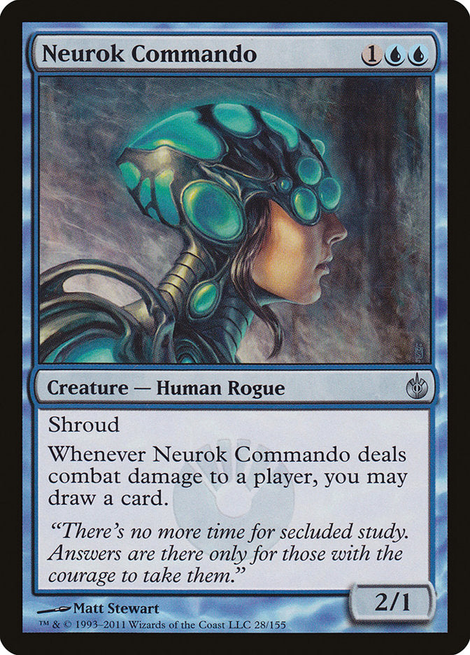 Neurok Commando – Uncommon Magic: The Gathering card from Mirrodin Besieged (#28)