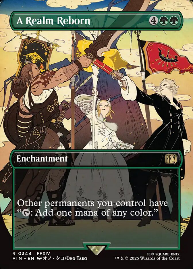 A Realm Reborn – Rare Magic: The Gathering card from Final Fantasy (#344)
