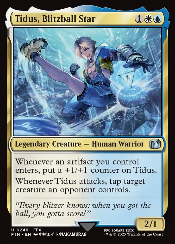 Tidus, Blitzball Star – Uncommon Magic: The Gathering card from Final Fantasy (#246)