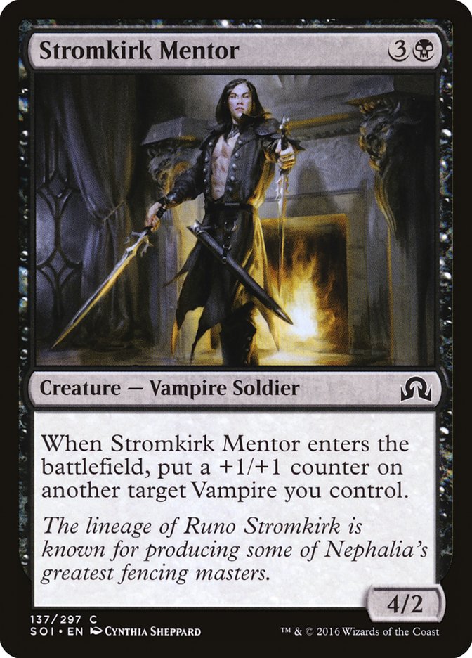 Stromkirk Mentor – Common Magic: The Gathering card from Shadows over Innistrad (#137)