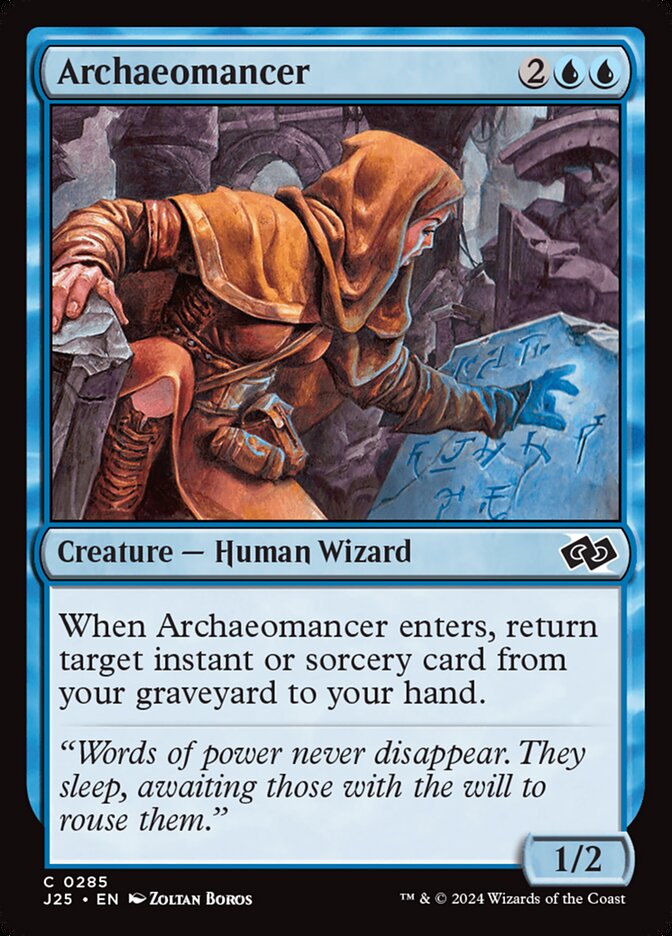 Archaeomancer – Common Magic: The Gathering card from Foundations Jumpstart (#285)