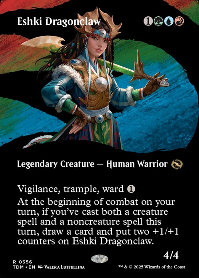 Eshki Dragonclaw – Rare Magic: The Gathering card from Tarkir: Dragonstorm (#356)