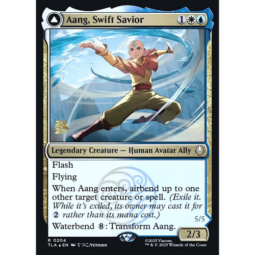 Aang, Swift Savior // Aang and La, Ocean's Fury (PTLA 204s) — Moore Collectables UK