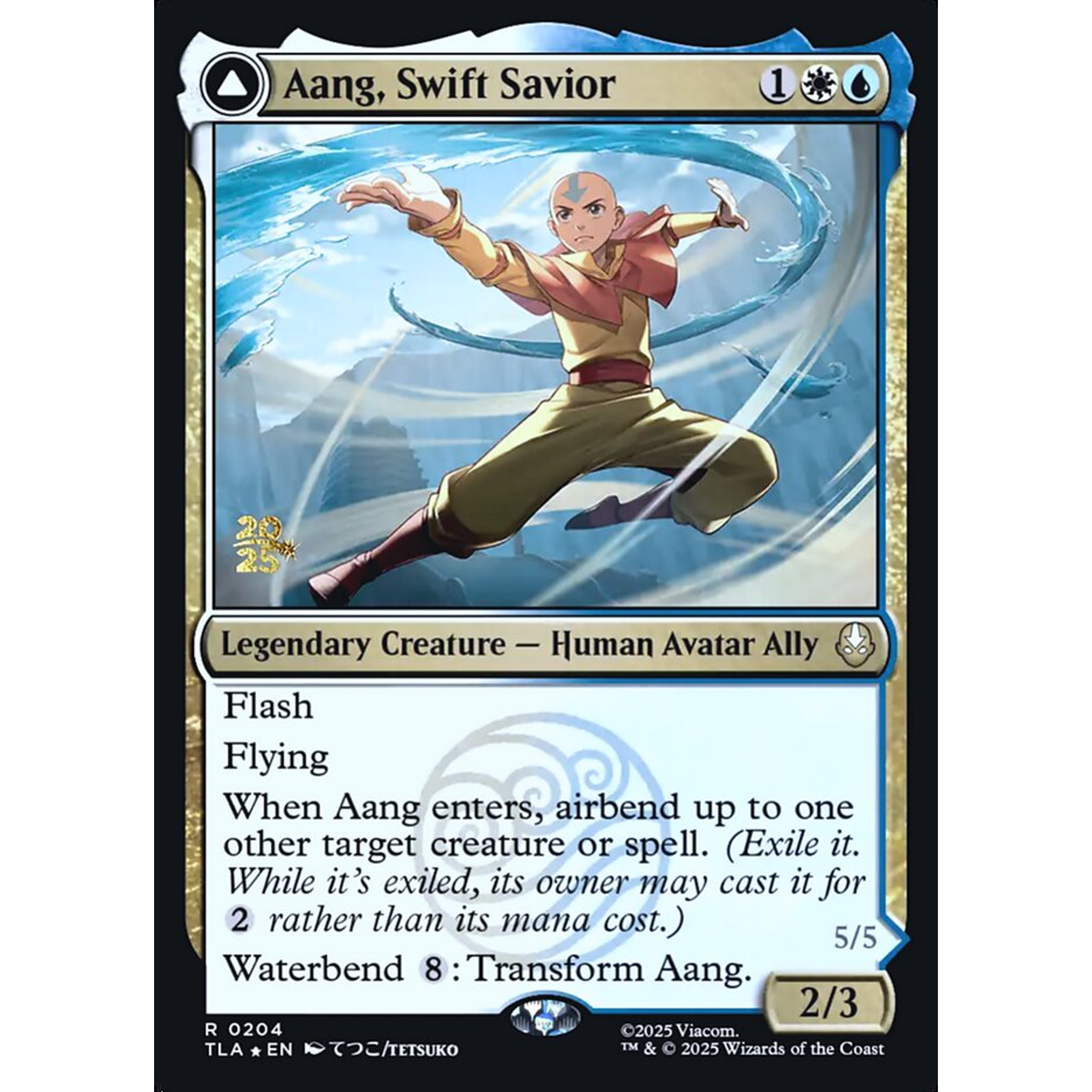 Aang, Swift Savior // Aang and La, Ocean's Fury (PTLA 204s) — Moore Collectables UK
