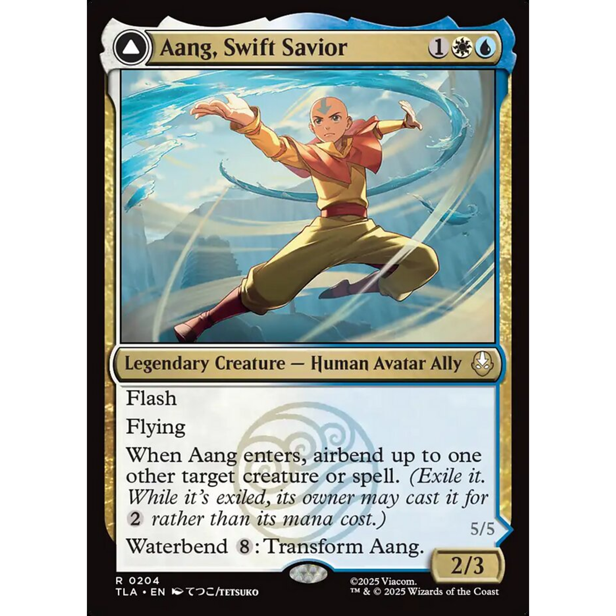 Aang, Swift Savior // Aang and La, Ocean's Fury (TLA 204) — Moore Collectables UK