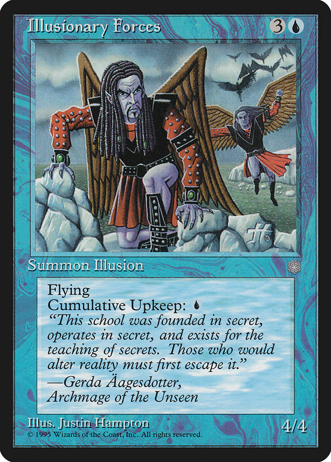 Illusionary Forces – Common Magic: The Gathering card from Ice Age (#75)