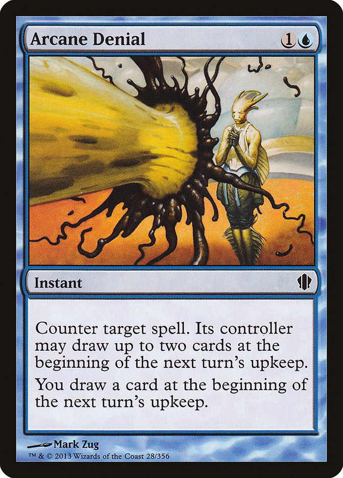 Arcane Denial – Common Magic: The Gathering card from Commander 2013 (#28)
