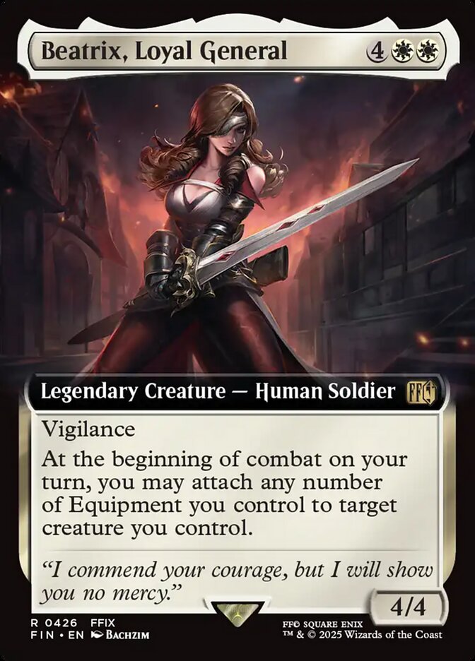 Beatrix, Loyal General – Rare Magic: The Gathering card from Final Fantasy (#426)