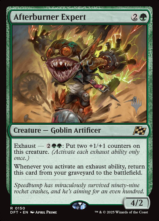 Afterburner Expert – Rare Magic: The Gathering card from Aetherdrift Promos (#150p)