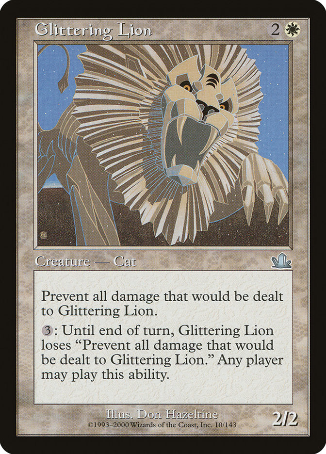 Glittering Lion – Uncommon Magic: The Gathering card from Prophecy (#10)