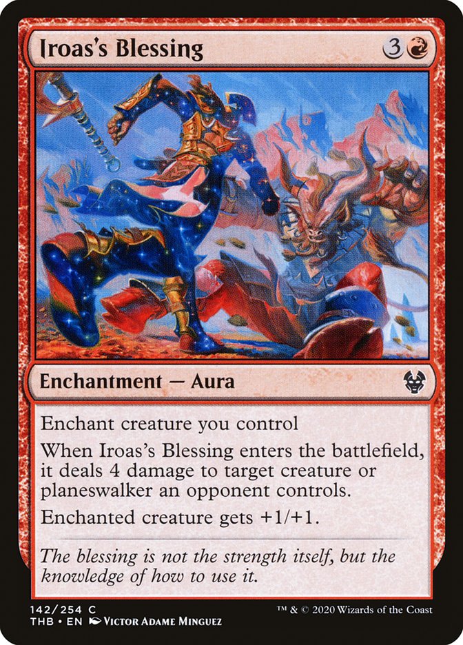 Iroas's Blessing – Common Magic: The Gathering card from Theros Beyond Death (#142)