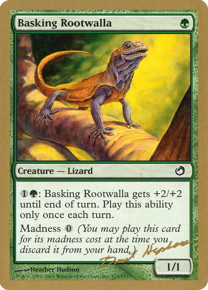 Basking Rootwalla – Common Magic: The Gathering card from World Championship Decks 2003 (#dh121)