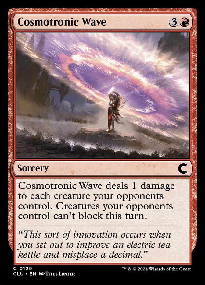 Cosmotronic Wave – Common Magic: The Gathering card from Ravnica: Clue Edition (#129)