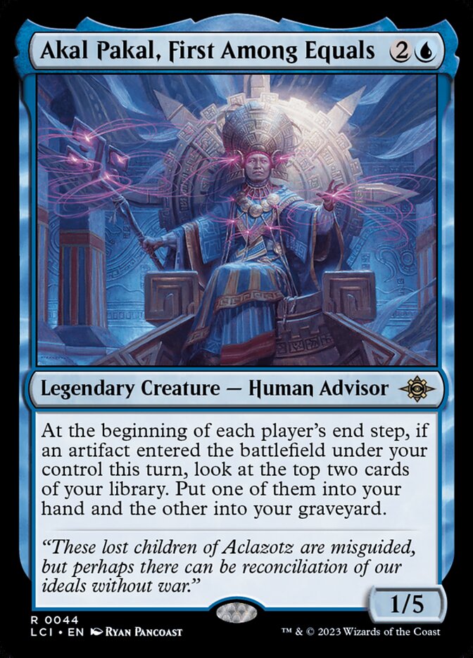 Akal Pakal, First Among Equals – Rare Magic: The Gathering card from The Lost Caverns of Ixalan (#44)